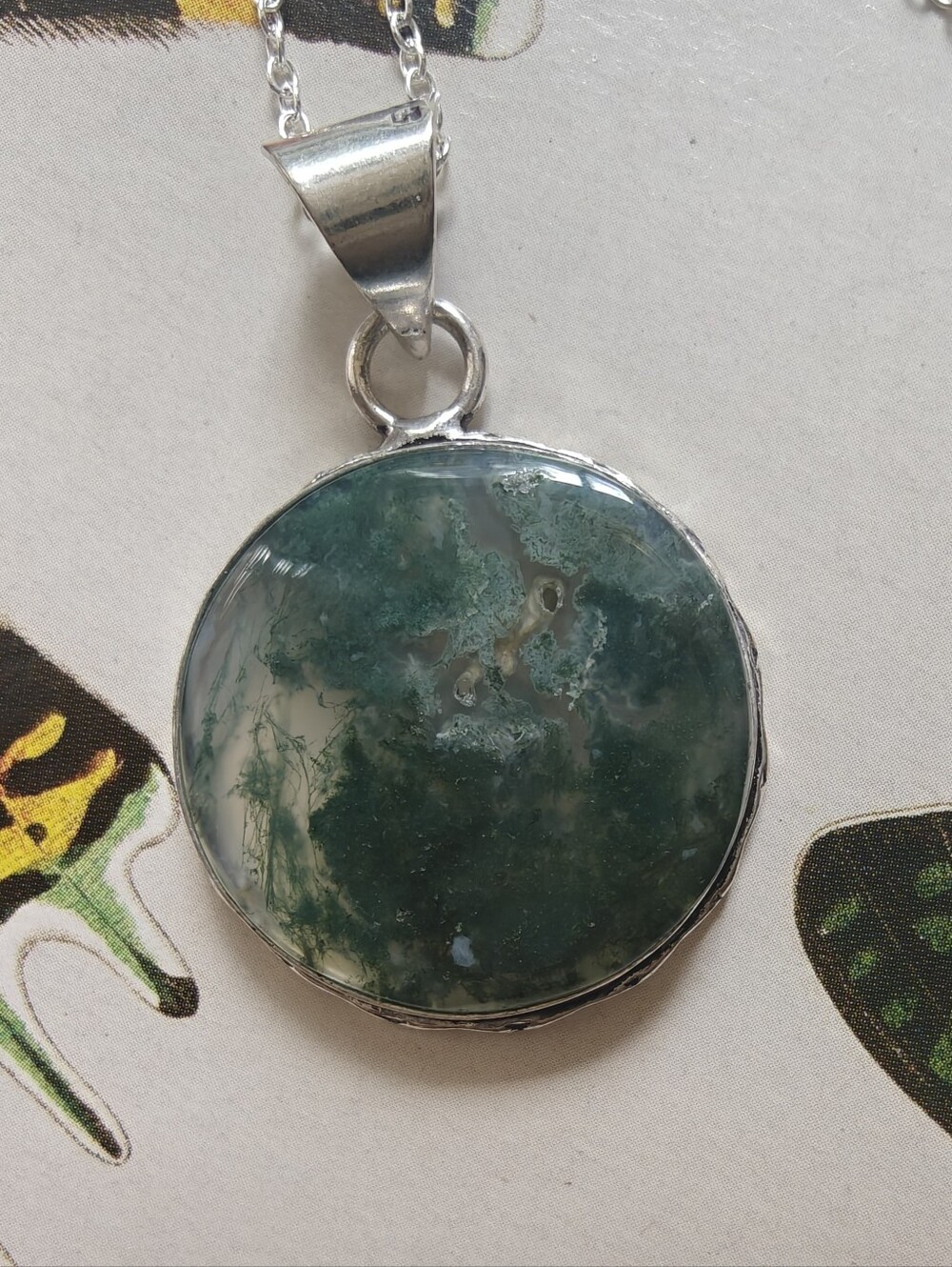 Moss Agate Pendant